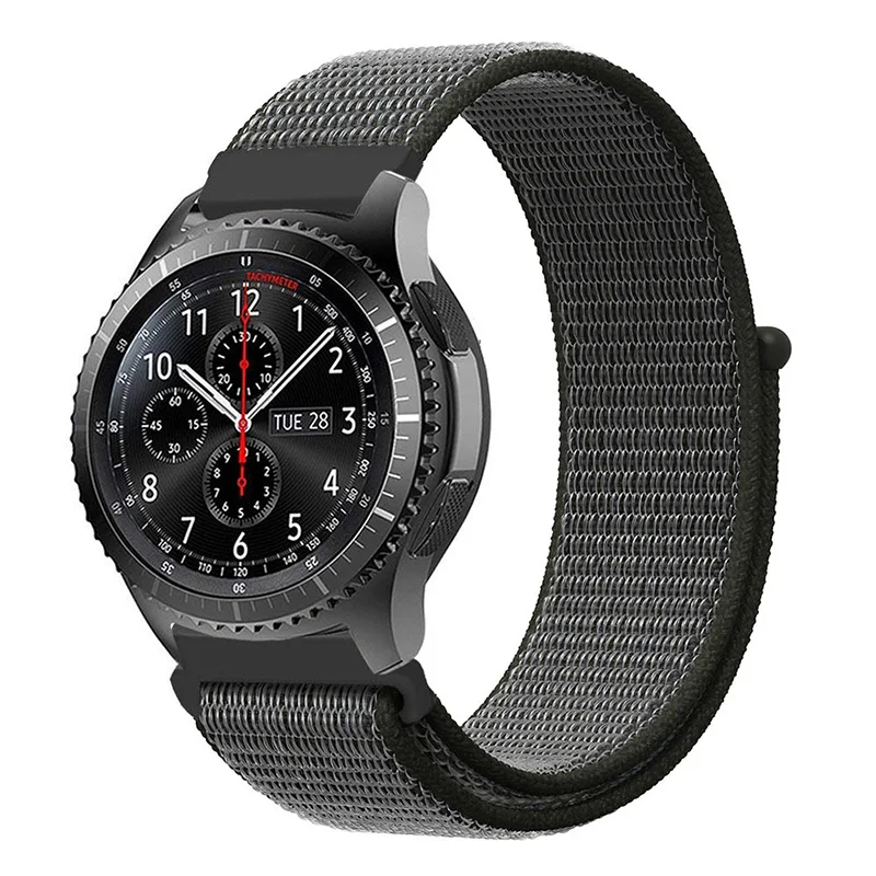 43 цвета 20 мм/22 мм нейлоновый переплет ремешок на запястье для samsung gear S3 Смарт-часы ремешок аксессуар для samsung Galaxy Watch Active