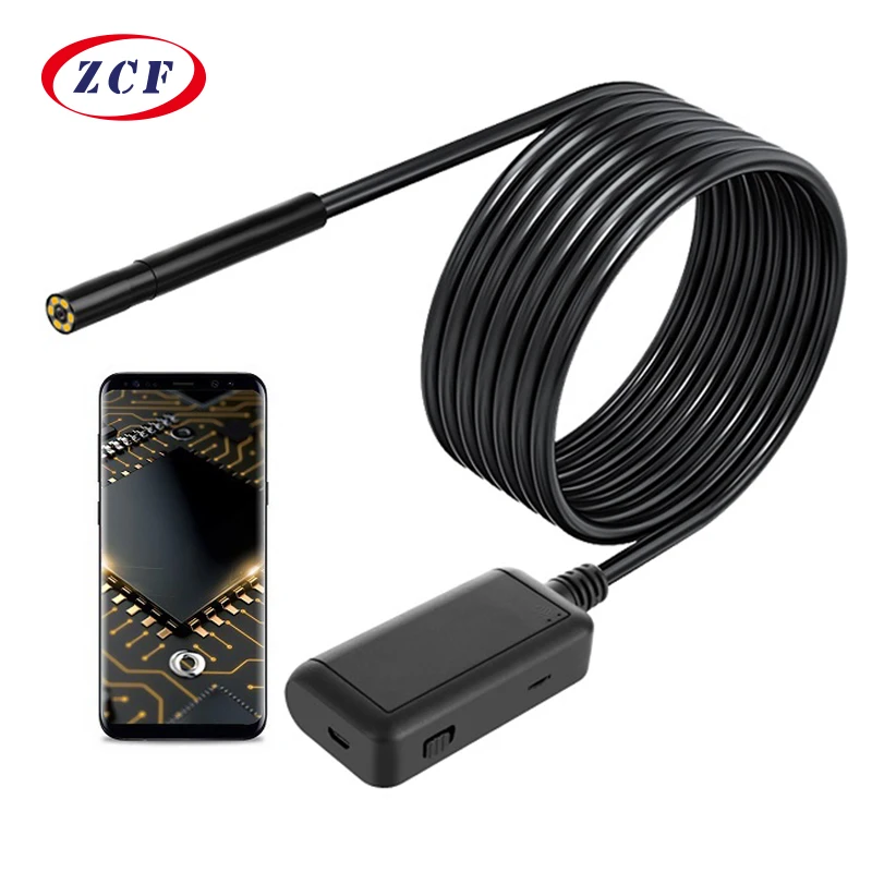 

F220 5.5mm WIFI Endoscope camera HD1920P 5.0mp inspectioin borescope IP68 waterproof USB endoscopic camera for android Iphone