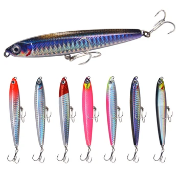 

1 Pcs Pencil Sinking Fishing Lures 3D Eyes Bionic Fake bait 10g/14g/18g/24g Multicolor Artificial Bait Fishing Tackle Lures