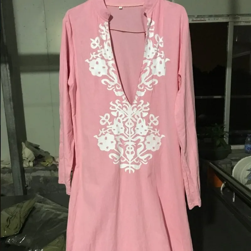 Мусульманские платья абайя женское повседневное льняное платье Boho крючком кафтан абайя длинное Кружевное Платье макси с v-образным вырезом кимоно