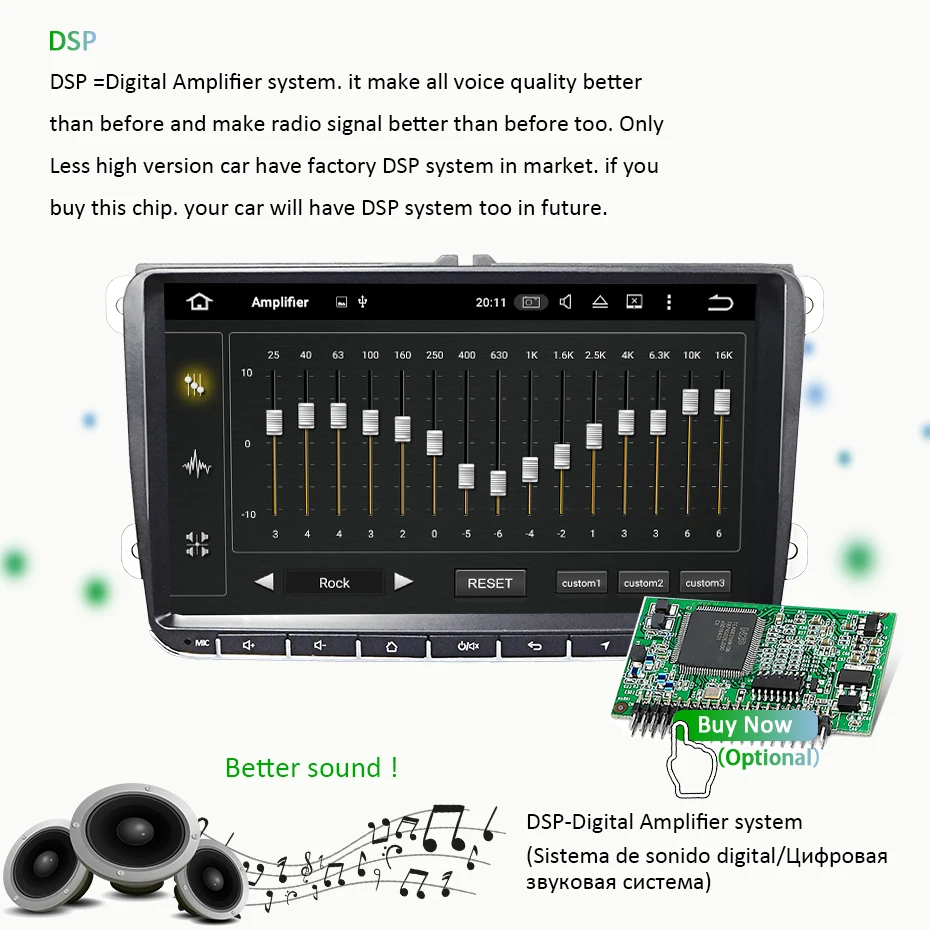 Perfect DSP Android 9.0 4G 64G Car GPS for Seat Altea Toledo VW Passat B6 CC GOLF 5 6 Polo Tiguan Touran radio Navigation NO DVD player 1