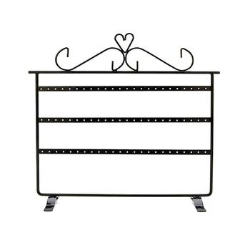 

Simple white Jewelry Stand Rack Necklace Earrings Hanging Holder Fashion Metal Jewelry Display stand Organizer#40