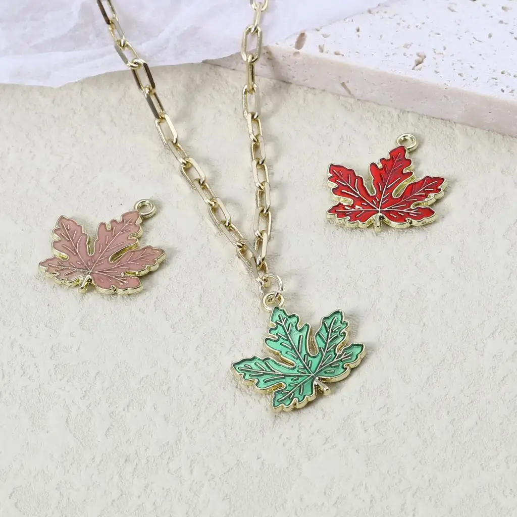 Fruit Tree Charms Zinc Based Alloy Rhinestone Charms Gold Color Blue16*  14mm For DIY Necklace Jewelry Handmade Making, 5 PCs