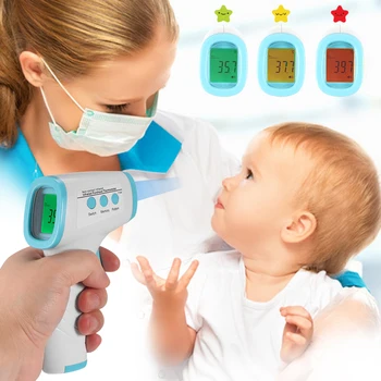 

Digital Infrared Thermometer Body Temperature Thermometer For Adult Kids Non-Contact Forehead Body Thermometer With Backlight