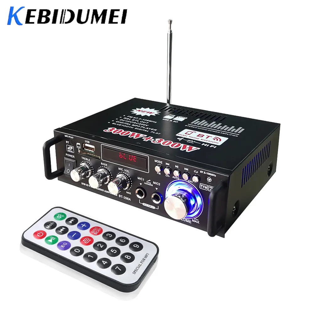Kebidumei 600 Вт домашние усилители аудио Bluetooth профессиональный усилитель сабвуфер домашний кинотеатр звуковая система мини-усилитель