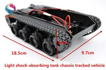 

Light Shock-absorbing Tank Chassis Tracked Vehicle Base Hanging Video Wifi Smart Car for DIY Robot Car Model Toy