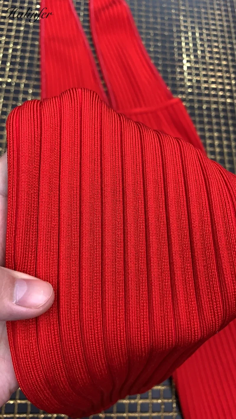 Halinfer2019летние Новые популярные Стильные европейские и американские модные полуфиолетовый v-образный вырез на груди и спине облегающий эластичный комбинезон