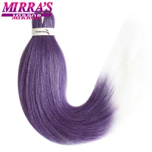 Мирра зеркало крючком легкая, огромные косички, волосы предварительно растянута эффектом деграде(переход от темного к плетение синтетические накладные волосы прямые волосы Yaki синий и красный цвета