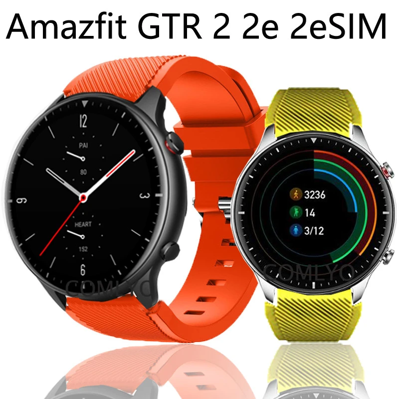 For Amazfit GTR 2 2e 2eSIM Strap Smart Watch Silicone Soft Sports Band Xiaomi  Amazfit GTR2 eSIM Wristband Bracelet|Smart Accessories| - AliExpress