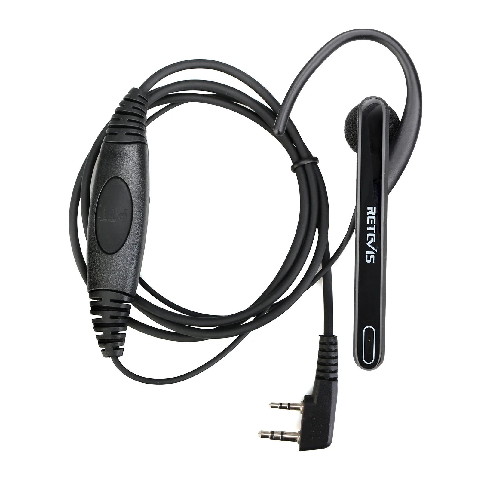 10pcs 2 Pin Ear Bar Earpiece Mic PTT Walkie Talkie Headset for Kenwood Baofeng UV-5R UV-82 888S Retevis for TYT Two Way Radio