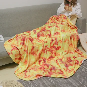 

Beddin Corn Tortilla Topping Pita Food Office Burrito Blankets for Beds Winter Christmas Present Funny Flannel Throw Plush Quilt