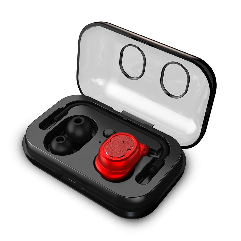 Новые беспроводные наушники Bluetooth 4,2, мини водонепроницаемые спортивные наушники для бега, наушники-вкладыши с сенсорным управлением с микрофоном, гарнитура х6 - Цвет: red X6 Headset