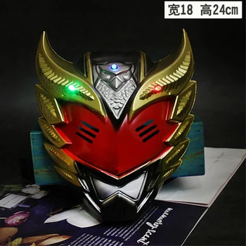 

The boy red Children's Day cartoon Cute baby glow mask Objed galaxy Leodigatello Ultraman mask luminous