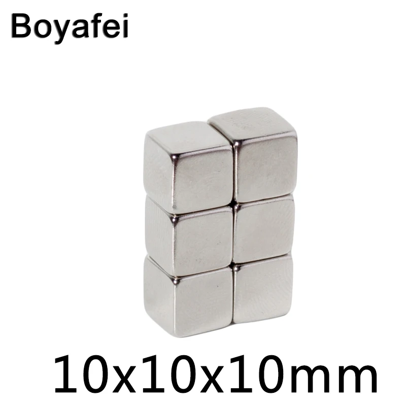 

50/100/200 pcs 10x10x10mm Bar Neodymium Magnet Rare Earth Rectangle Magnet for Craftings School Projects 10*10*10mm