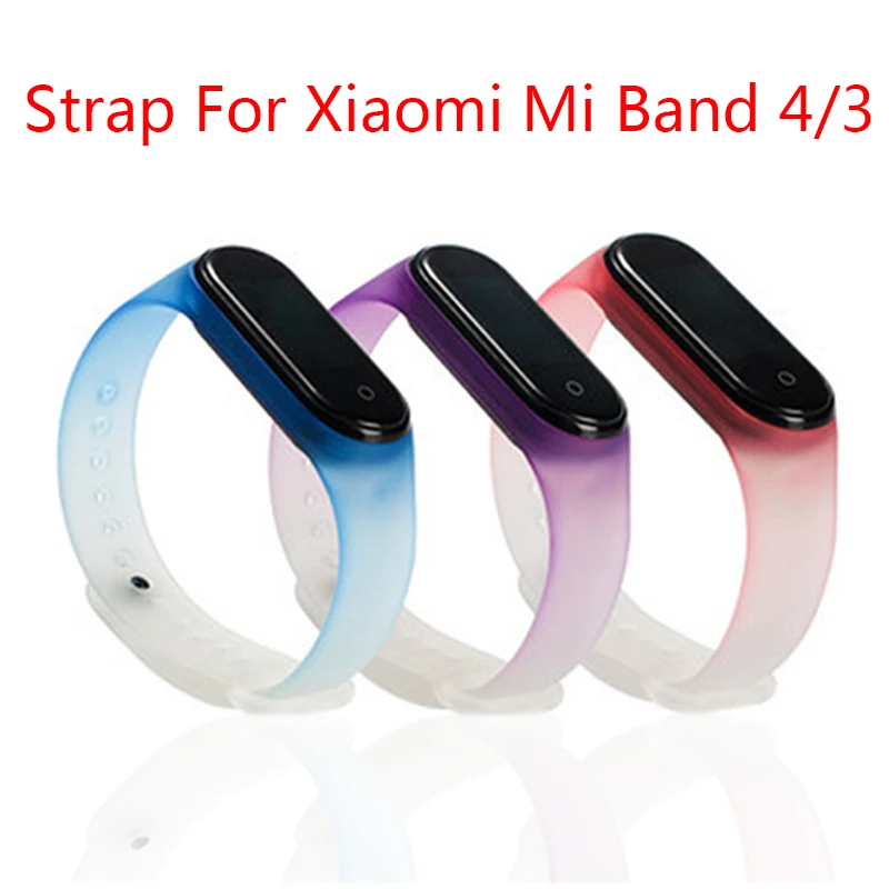 Силиконовый ремешок для Xiaomi Mi band 4 3 mi сменный Браслет Для | Электроника