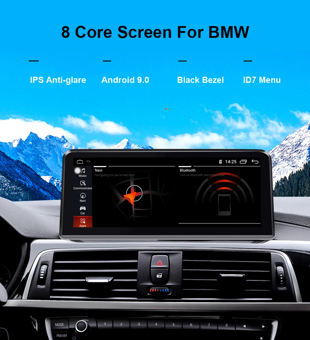 COIKA 10,2" Android 9,0 система автомобиля стерео для BMW X3 F25 X6 F26 2011- с 4+ 64 Гб ram gps Navi Радио AUX Carplay PIP SWC BT