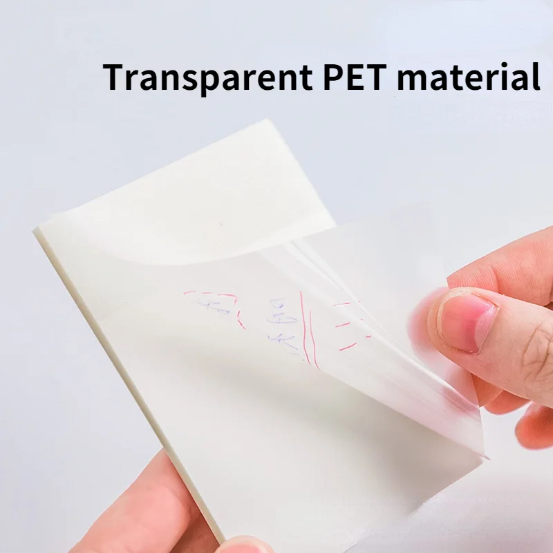 Transparent Sticky Notes Ins Sticky Cute Korean Student Invisible Net Red Sticky Note Can Be Pasted Note Paper Sticky Memo