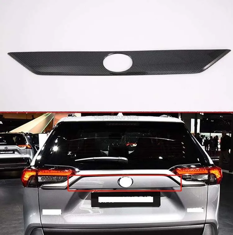 Для TOYOTA Rav4 (XA50) 2019 2020 ABS хром/углеродное волокно задние ворота Дверь Логотип