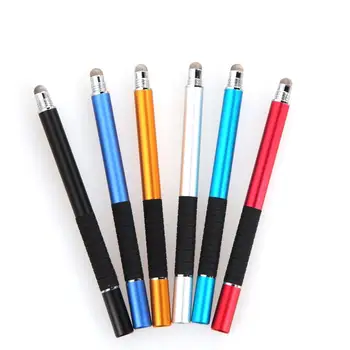 

2 in 1 Multifunction Fine Point Round Thin Tip Touch Screen Pen Capacitive Stylus Pen For Smart Phone Tablet For iPad For iPhone