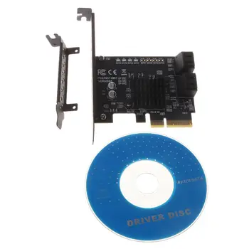 

PCI Express 9230 Chipset Raid Card 4Port SATA 3.0 Add On Card Adapter Converter