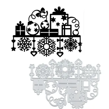 

Kokorosa Snowflake Dies Gift Box Metal Cutting Dies for Card Making Scrapbooking Embossing Cuts Craft 2019 Dies Christmas Decor
