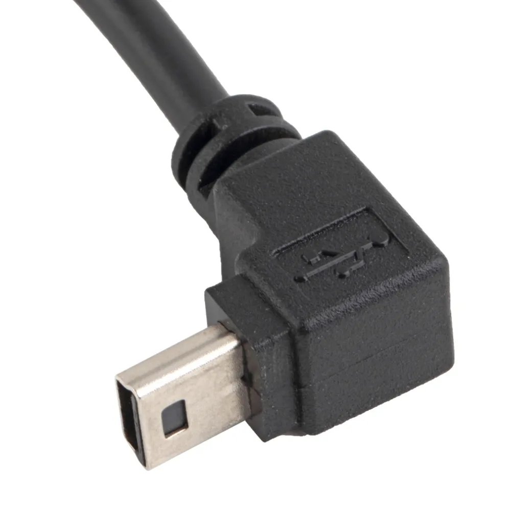 Черный портативный дизайн Высокое качество USB A женский мини 5P USB B Мужской адаптер преобразования OTG кабель вверх