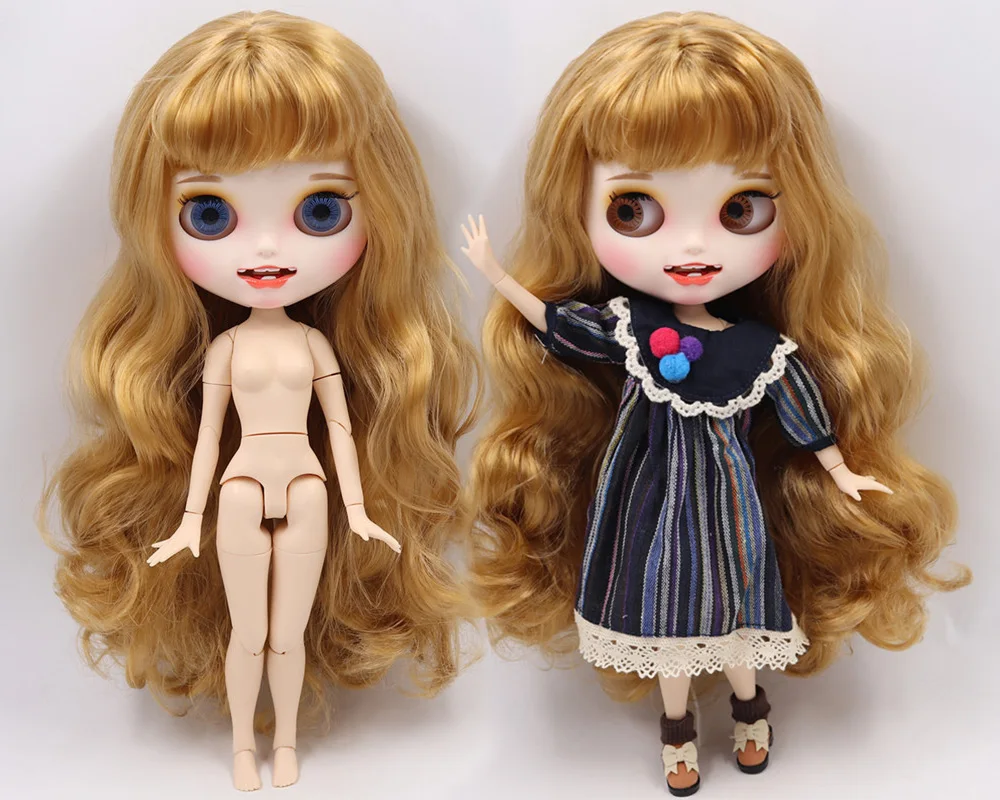 ICY Blyth пользовательская кукла белая кожа и тело тела Новая Улыбка Рот матовое лицо 1/6 игрушки BJD DIY модные куклы девочка подарок Специальное предложение