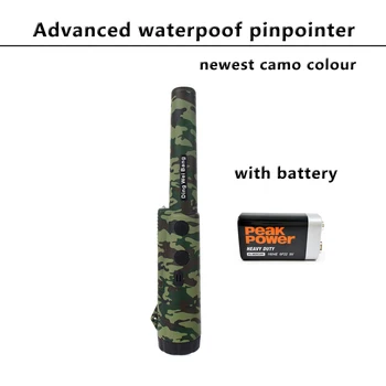 

newest camo colour Hunter Professional Pinpointer Gold Metal Detector Finder Scanner Sound Vibrate Alarm Hunting with battery