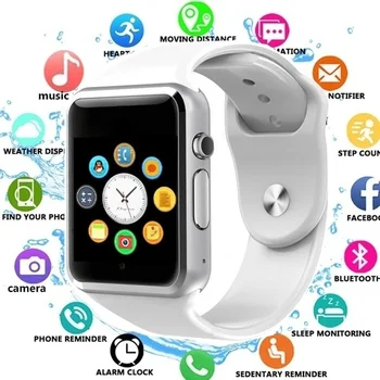 

Fashion Sport Waterproof Smart Watch Bracelet Wristband bluetooth Support GSM Sim Phone Pedometer Remote Camera for Android/IOS