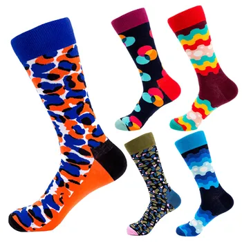 

Creative Harajuku Kawaii Happy Sock Women Colorful Autumn Winter Socks In Tube Casual Print Cotton Socks Super comfortable 2019