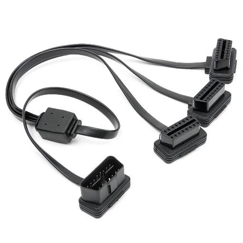 Новинка 16 Pin OBD2 1 до 3 провода M до 3F плоский 16 Pin удлинитель OBD 2 OBD OBDII OBD-II соединительный кабель Код диагностический инструмент