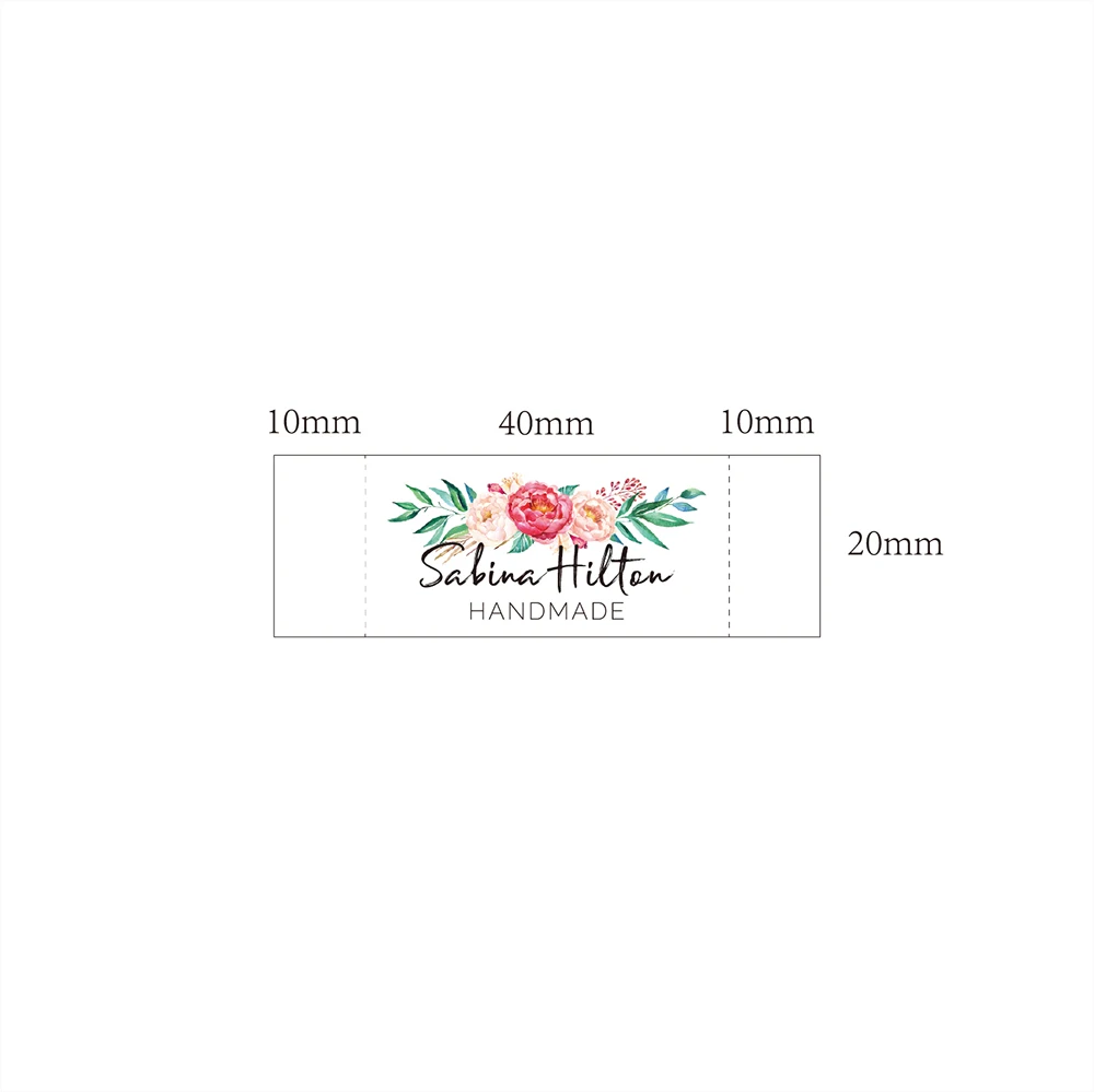 Custom Clothing Labels - Organic Cotton Ribbon with Logo or Text, Handmade