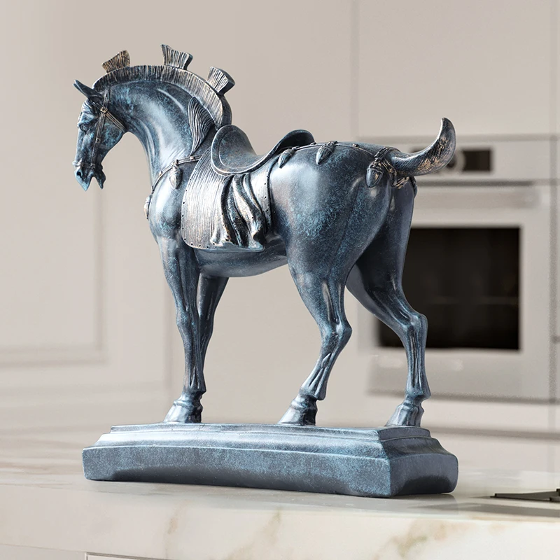 

RESIN HORSE STATUES HOME DECORATIONS ACCESSORIES FIGURINES FOR OFFICE HOTEL LIVING ROOM CREATIVE FURNISHINGS STATUE HORSE GIFTS