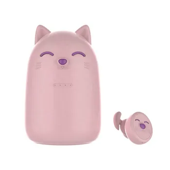 

Kitten Mini Portable TWS headphone True Wireless Earplugs Bluetooth earphones Sports Game Earphone Stereo headset for iphone