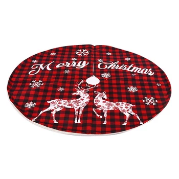 

1 Pcs Christmas Tree Skirt Elk Xmas Tree Skirts Xmas Tree Carpet for Christmas Tree Decoration