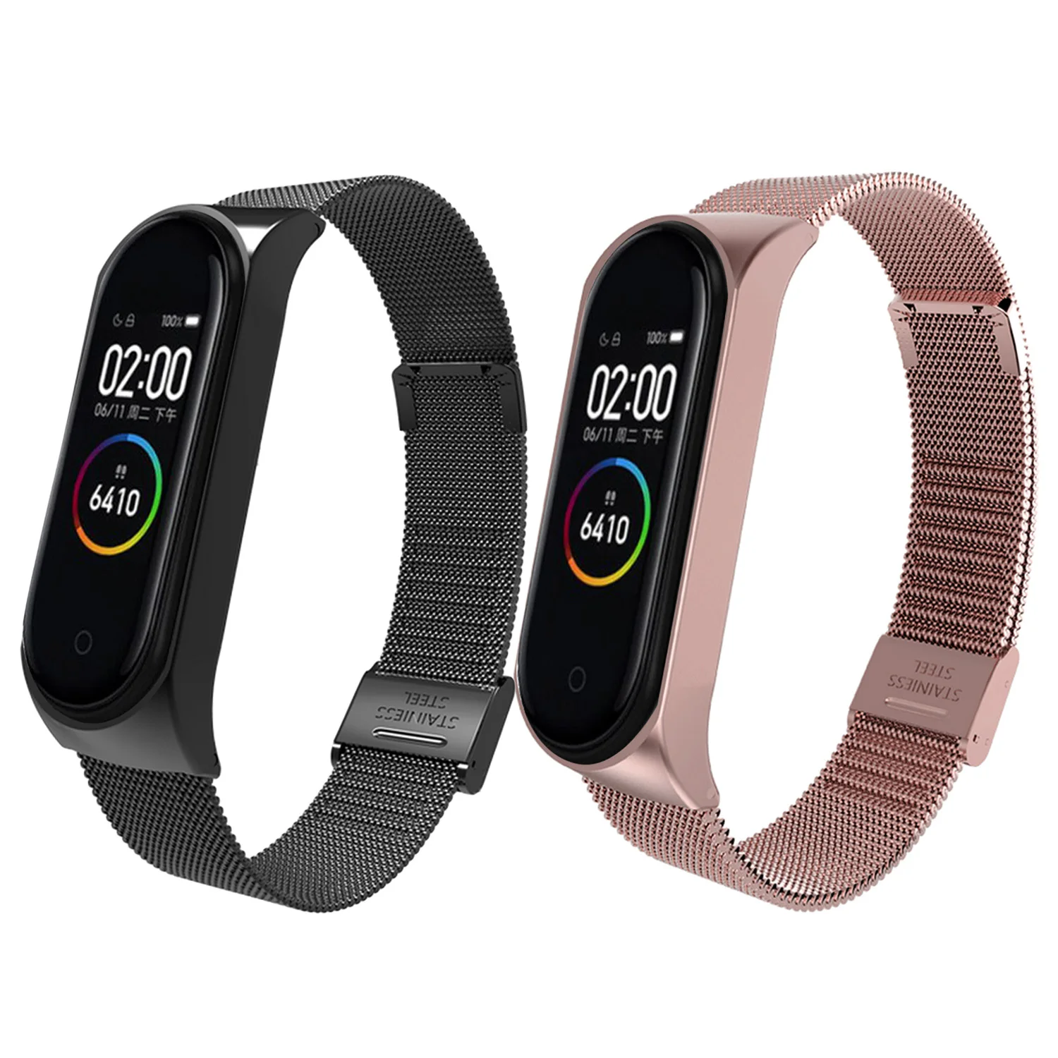 

Gosear Stainless Steel Metal Strap for Xiaomi Mi Band 4 Miband4 Wrist Band Accessories Replacement Wristband Bracelet