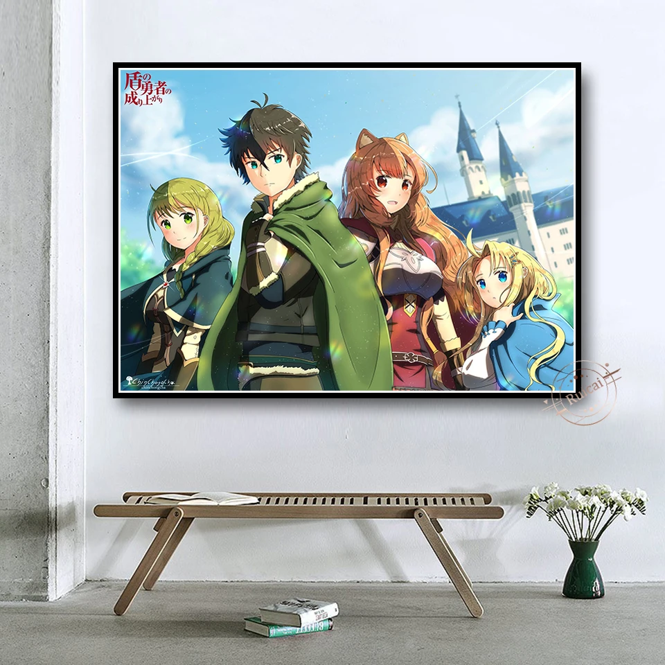 Tate no Yuusha no Nariagari Poster Wall Art Canvas Module Pictures Crianças  Home Decor Meninos Decoração do quarto - AliExpress