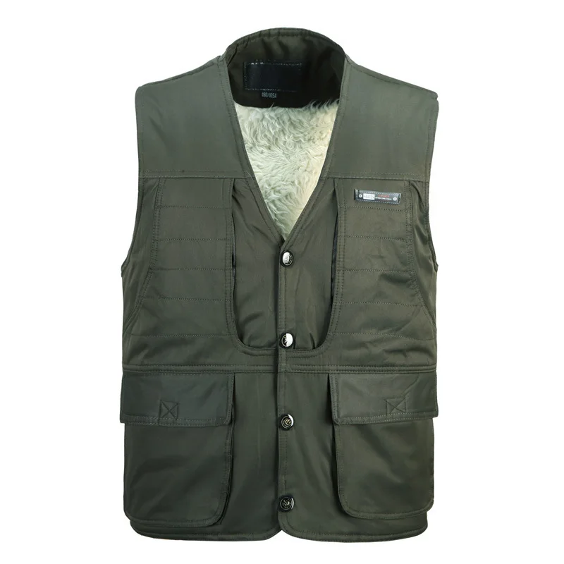 

More than 2019 men vest pocket style imitation lambs wool warm winter vest pocket