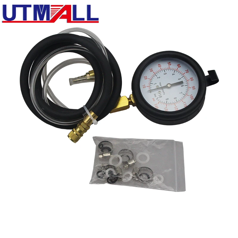 BELEY TU-443 Manomètre Pression Essence - Kit de Jauge de Testeur de  Pression d'Injection de Carburant avec Adaptateur et Jauge 0-140PSI  /0-10Bar : : Auto et Moto