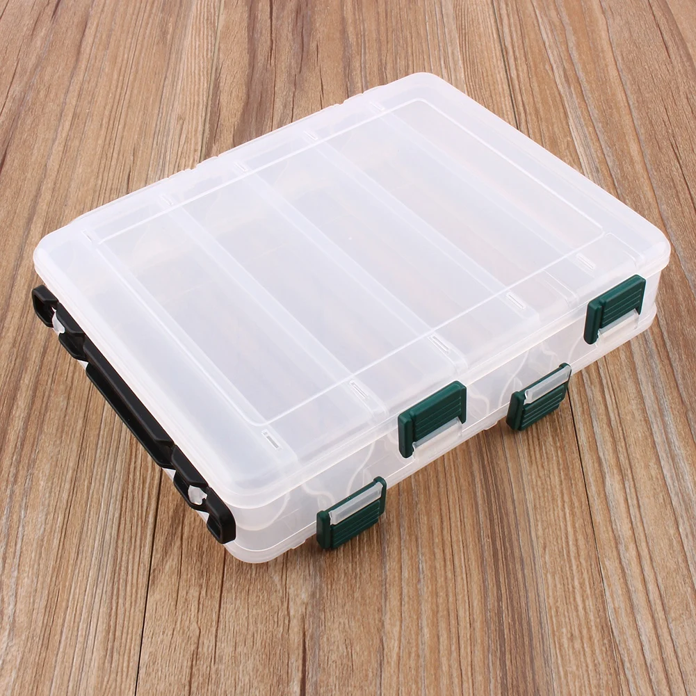 Portable Dual Layer Fishing Tackle Box Accessories Lures Bait Storage Case Shrimp Boxes for Lure Organizer Baits Pesca Iscas