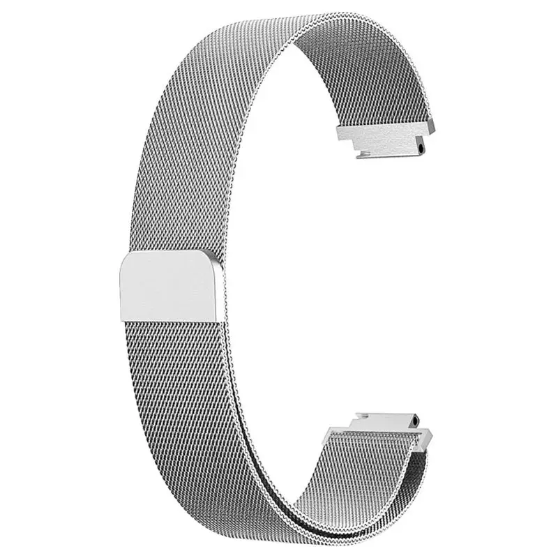 Для Fitbit Charge 2 сменный ремешок Миланская Петля из нержавеющей стали Магнит - Цвет: Серебристый