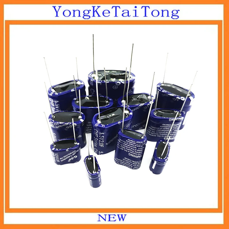 

10PCS 5.5V super capacitor farad capacitor combination type 0.22F 0.47F 0.5F 1.0F 1.5F 2.0F 2.5F 3.5F 4.0F 5.0F 7.5F