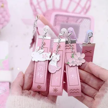 

1pcs Gel Pens Wishing Cherry rabbit pendant kawaii gift gel-ink pens pens for writing Cute stationery office school supplies