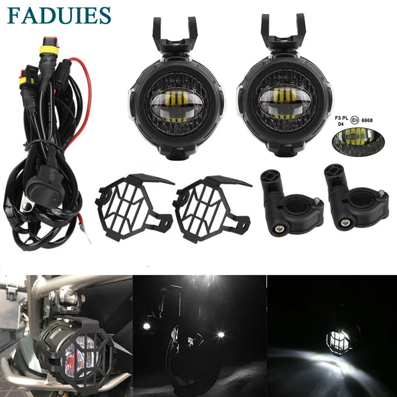 

Противотуманные фары для Мотоцикла BMW R1200GS ADV F800GS 40 Вт, светодиодные лампы для дальнего света, Аксессуары для мотоцикла