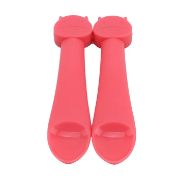 

Cartoon Animals Children Spoon Baby Feeding Spoon Silicone Kids Eating Utensils Toddler Baby Flatware Accessories