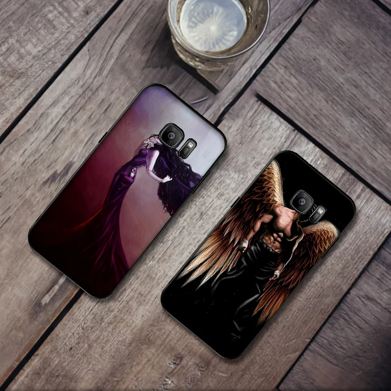 Для samsung A50 60 70 40 20 A10 чехол для телефона с рисунком из аниме зла темно Модные Крылья
