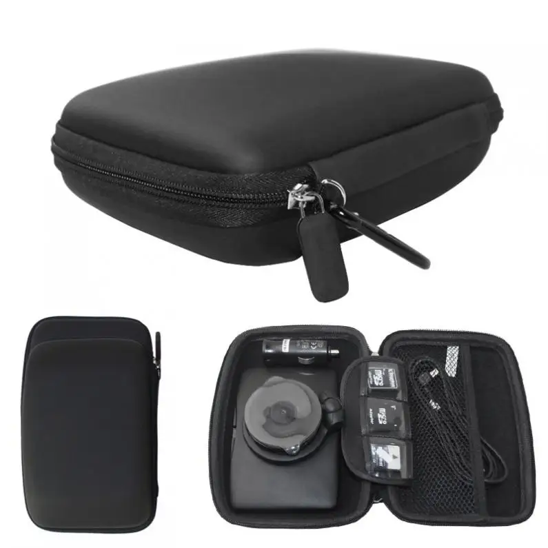 

6 Inch Black EVA + PU Multi Functional Car GPS Navigator Shockproof Bag with Hexagonal Mesh Bags