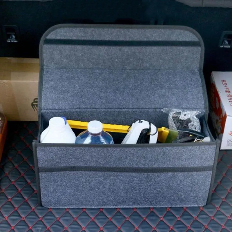 Best Sale Car Trunk Storage Box Foldable Storage Bag Portable Fireproof  Tool Bag Large Capacity Car Storage Bag Car Felt New - AliExpress