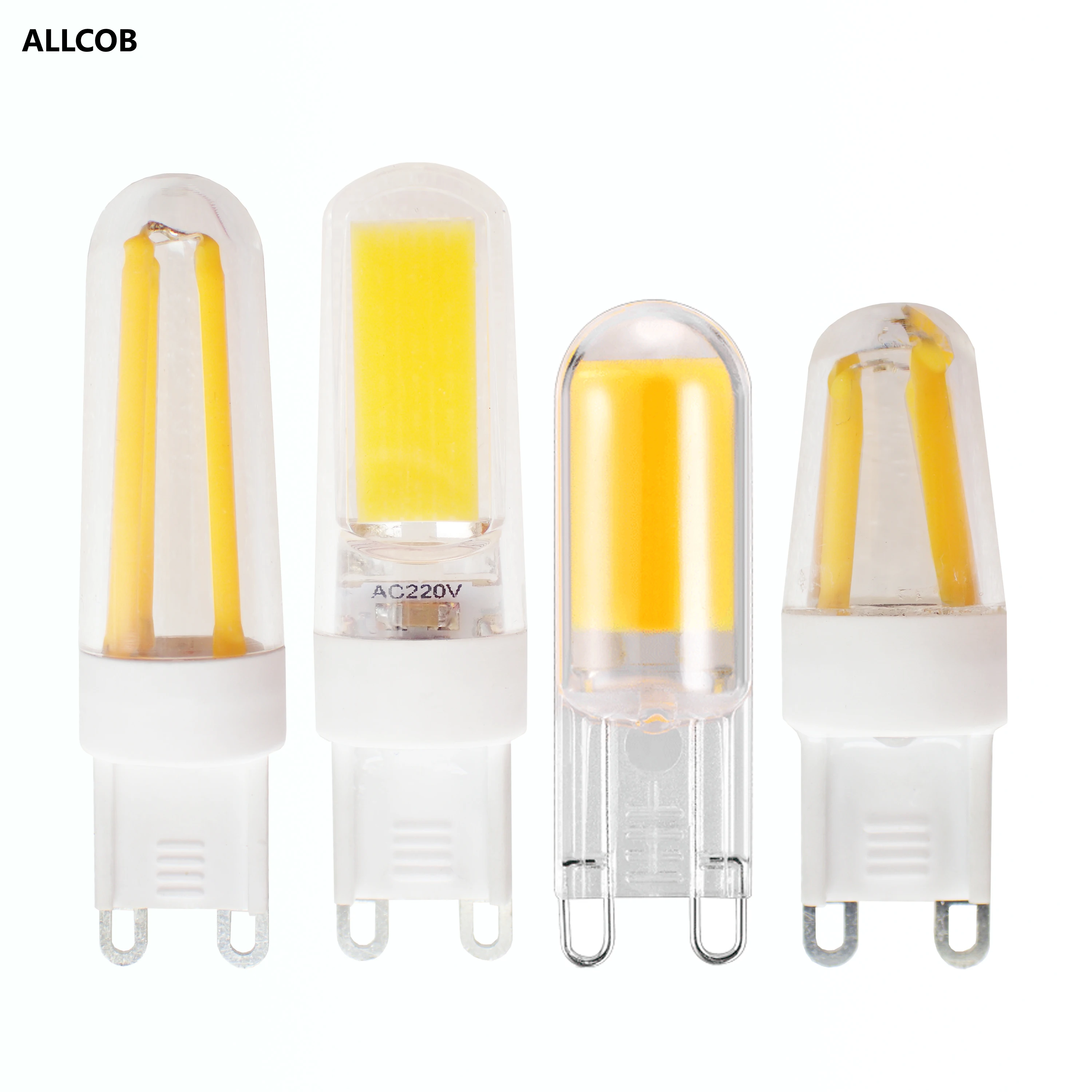 

LED Lamp Bulb G9 AC 220V 2W 4W COB Warm cold white Light Replace Halogen Lamp Chandelier Bombillas