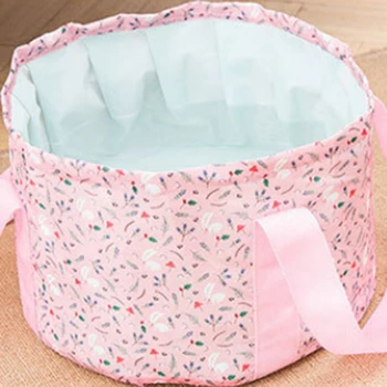 

LKEEP Women's Bucket Travel Cosmetic Bag Nylon Large Capacity Rope Drum Washing Bag Cosmetic Storage Bag For Home Use